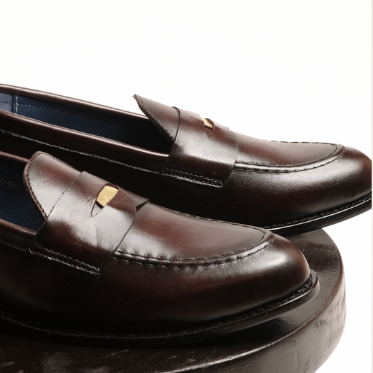 Simple Loafers: Burnt Mahogany