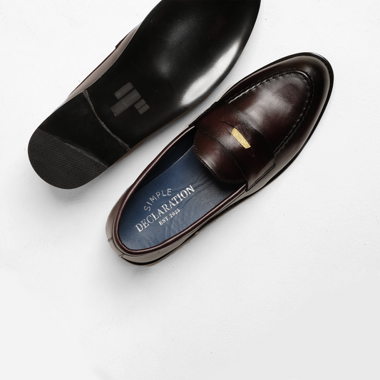 Simple Loafers: Burnt Mahogany