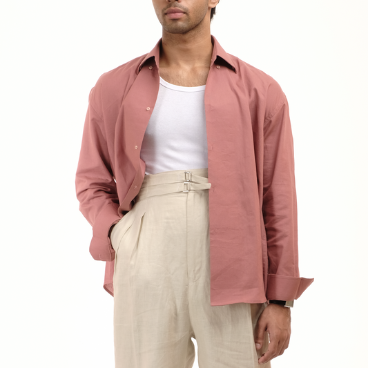 Full Sleeved Shirt: Salmon