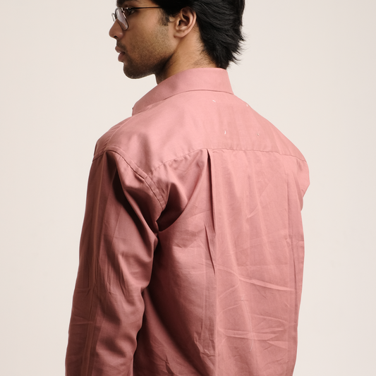 Full Sleeved Shirt: Salmon