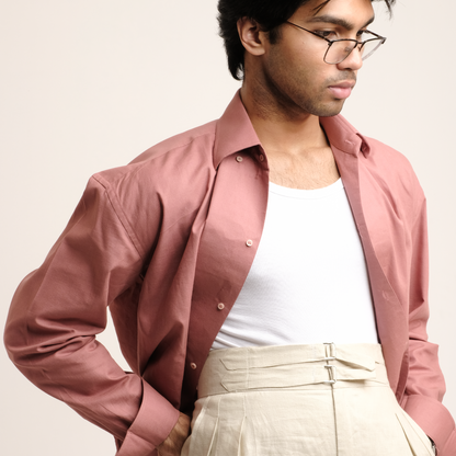 Full Sleeved Shirt: Salmon
